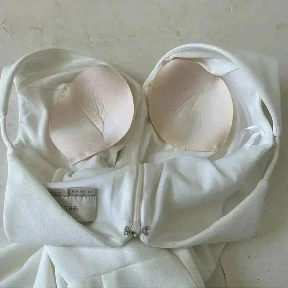 BHLDN V-Neck Maxi Dress White Bridesmaid Wedding Size 4 - Picture 5 of 15